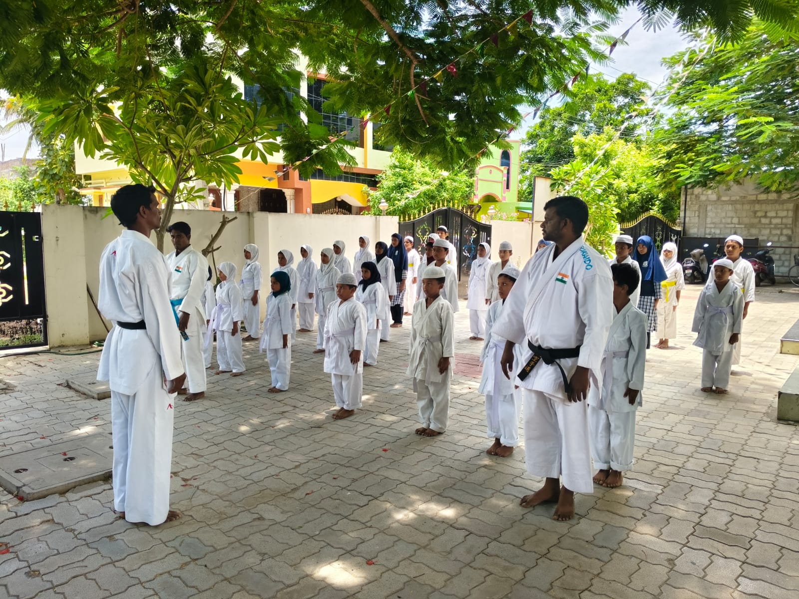 Karate training