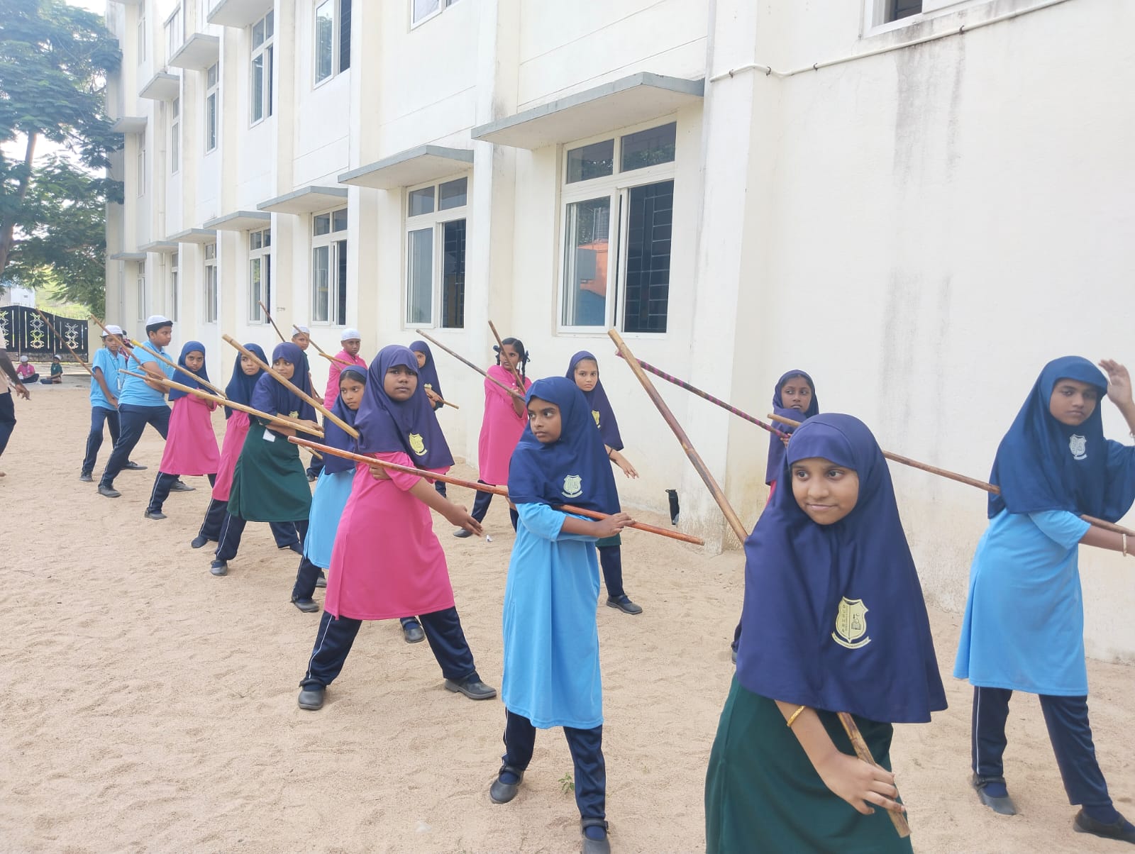 Silambam training